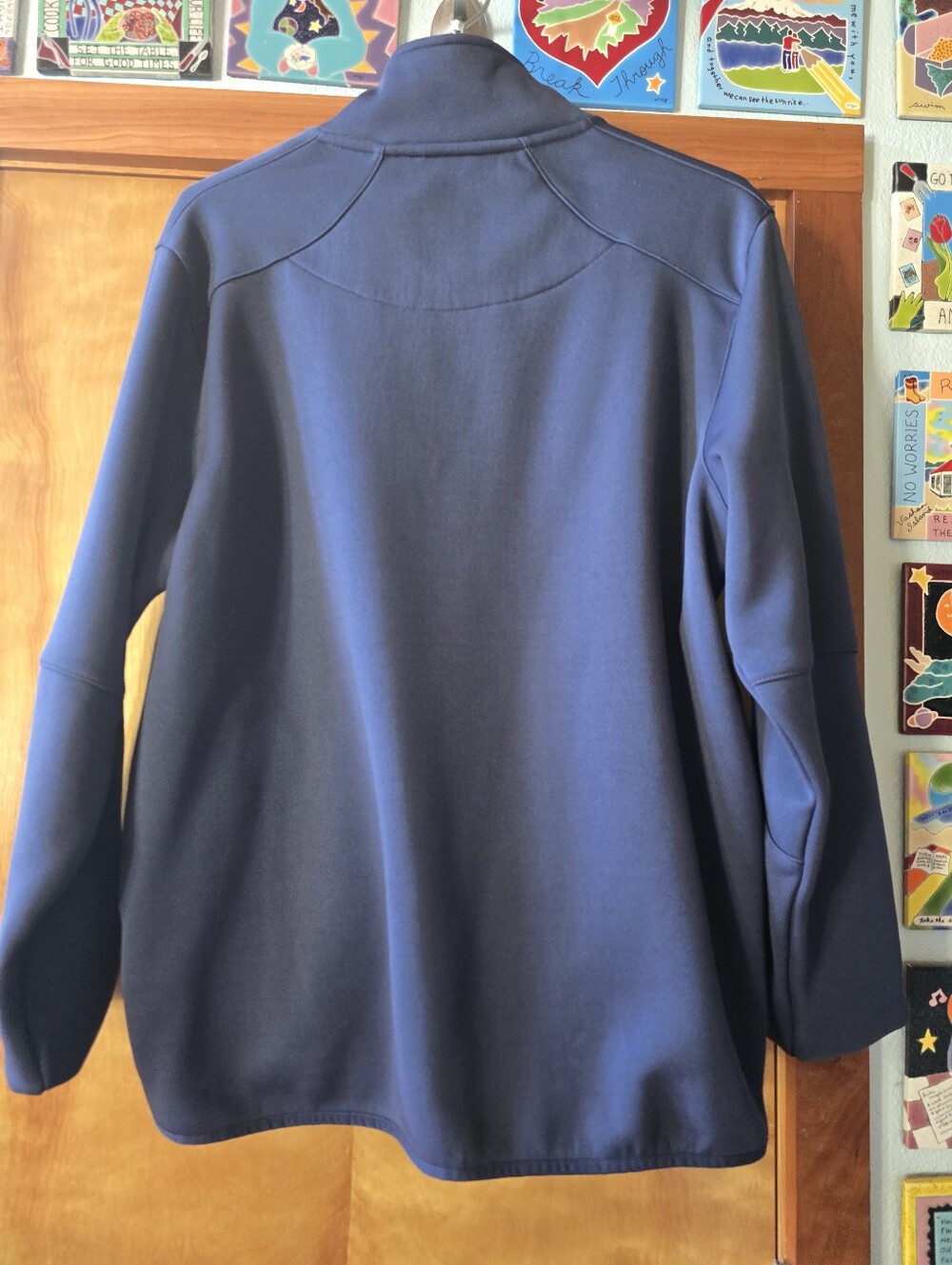 NFL Seahawks Mens Navy Quarterzip Pullover Size Large - Picture 4 of 14
